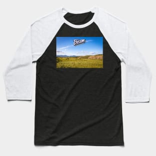 Bison at Yellowstone Baseball T-Shirt
